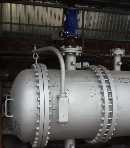 Installation of rapid bitumen heating
